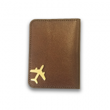 Airplane Leather Card Case
