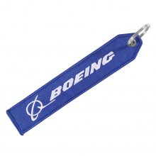 Boeing Logo Blue RBF Keyring