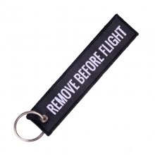 RBF Keyring - White on Black