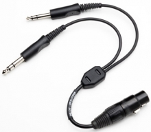 Airbus XLR-5 to Dual Plug Headset Adapter