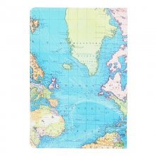 World Map Passport Case