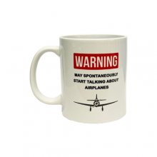 Warning Airplane Mug