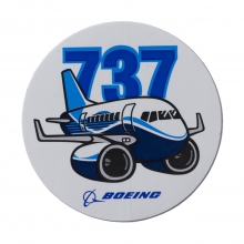 737 Pudgy Sticker