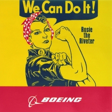 Boeing Retro Rosie Sticker